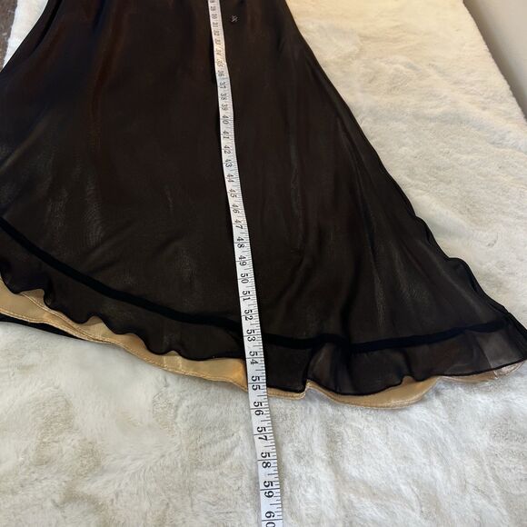 Joseph Ribkoff Vintage Cocktail Midi Gown Black Beaded Floral Women’s 6 RARE - Picture 12 of 12